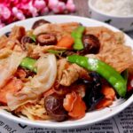 White Wood Ear with Broccoli Sprouts & Roasted Gluten — 白玉耳西蘭花苗烤麩