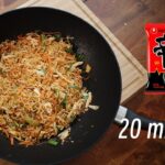 Vegetarian Fish Stir-fried with Cucumber — 香椿素魚炒大黃瓜